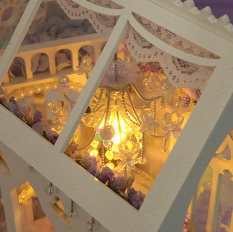 Book Nook - mini 3D wereld - The Fragrance of Eternity - blik door het dak