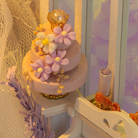 Book Nook - mini 3D wereld - The Fragrance of Eternity taart