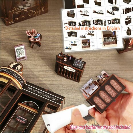 Book Nook - mini 3D wereld - Maggic Coffee gebruiksaanwijzing
