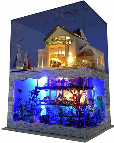 Mini Dollhouse - Villa - Impression Hawaii in het donker