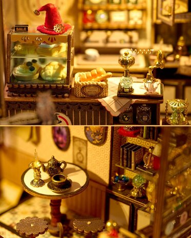 Mini Dollhouse - Shop - Magic Coffee Shop Star Punch detailfoto interieur