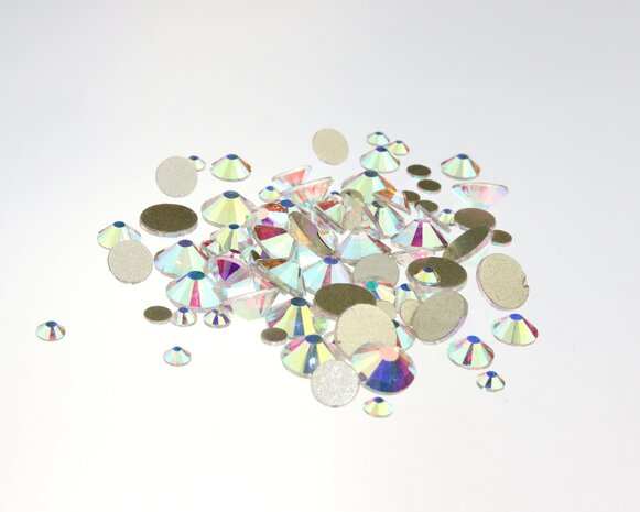 Crystal AB SS 50 Superior Glamour kwaliteit non-hotfix plakstenen