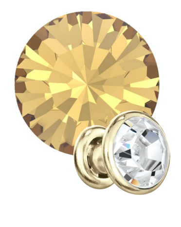 Preciosa Rivets gold - Light Colorado Topaz 10330 (SS18)