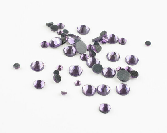 Tanzanite SS 30 Premium DMC kwaliteit Hotfix steentjes