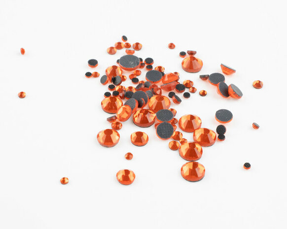 Orange SS 10 Premium DMC kwaliteit Hotfix steentjes