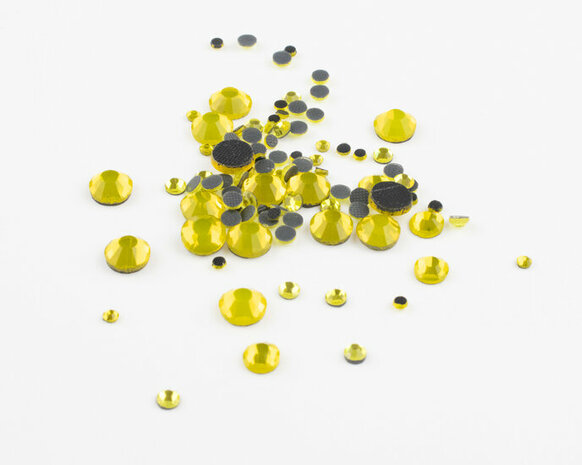 Citrine SS 6 Premium DMC kwaliteit Hotfix steentjes