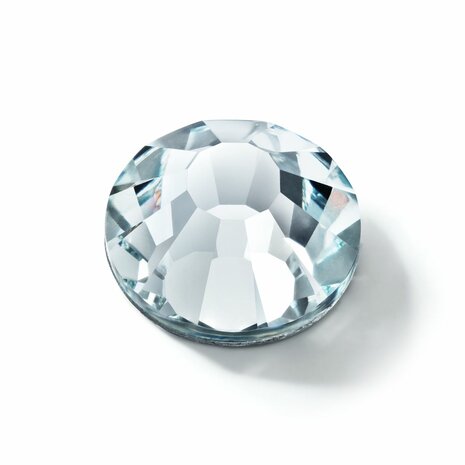 Silver Aquamarine HF 60001 (SS20) - Preciosa hotfix steentjes Chaton Rose Maxima