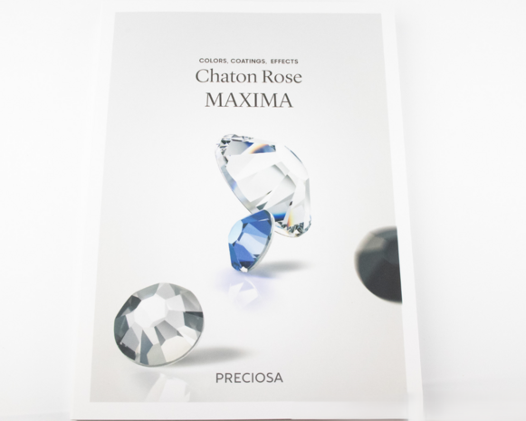 Kleurenkaart Preciosa Chaton Rose Maxima (karton) voorkant