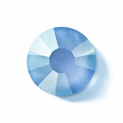 Crystal Neon Blue HF (SS6) - Preciosa hotfix steentjes Chaton Rose Maxima (Neon Glow in the Dark) vooraanzicht