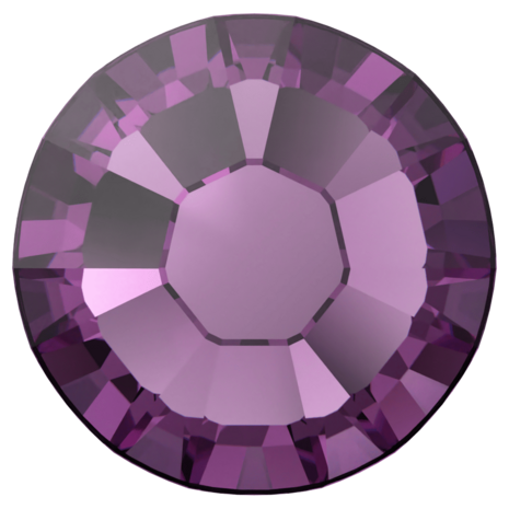 Amethyst (204) SS8 - Swarovski Xilion Rose 2038 Hotfix Flatback per 144 stuks