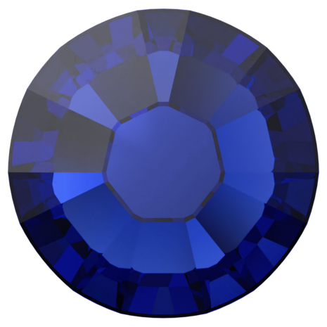 Cobalt (369) SS8 - Swarovski Xilion Rose 2038 Hotfix Flatback per 144 stuks