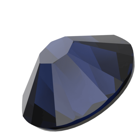 Dark Indigo (288) SS8 - Swarovski Xilion Rose 2038 Hotfix Flatback per 144 stuks