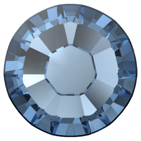 Denim Blue (266) SS8 - Swarovski Xilion Rose 2038 Hotfix Flatback per 144 stuks
