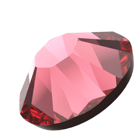 Indian Pink (289) SS8 - Swarovski Xilion Rose 2038 Hotfix Flatback per 144 stuks