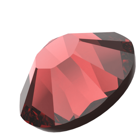 Indian Siam (327) SS6 - Swarovski Xilion Rose 2038 Hotfix Flatback per 144 stuks