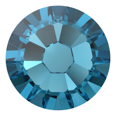 Indicolite (379) SS10 - Swarovski Xilion Rose 2038 Hotfix Flatback per 144 stuks