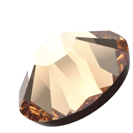 Light Colorado Topaz (246) SS8 - Swarovski Xilion Rose 2038 Hotfix Flatback per 144 stuks