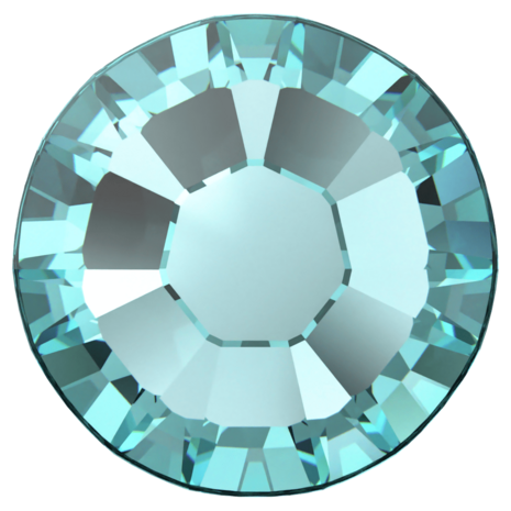 Light Turquoise (263) SS8 - Swarovski Xilion Rose 2038 Hotfix Flatback per 144 stuks
