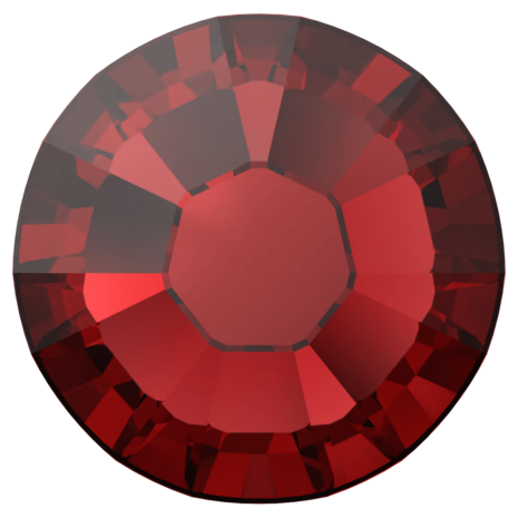 Siam (208) SS6 - Swarovski Xilion Rose 2038 Hotfix Flatback per 144 stuks
