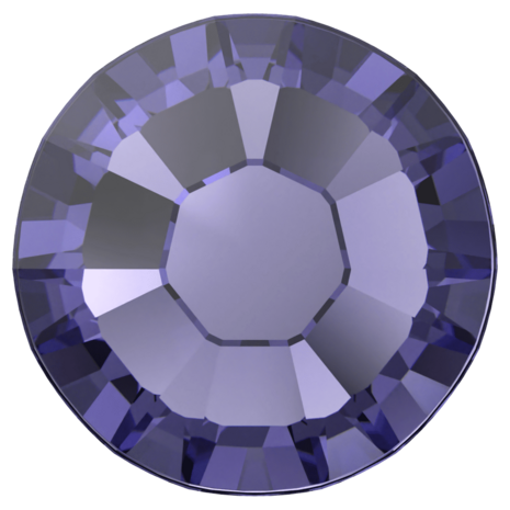 Tanzanite (539) SS8 - Swarovski Xilion Rose 2038 Hotfix Flatback per 144 stuks