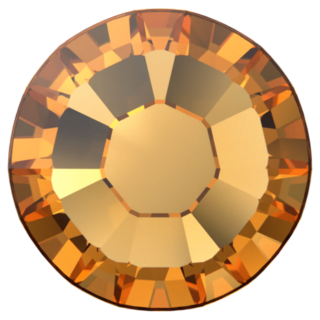 Topaz (203) SS10 - Swarovski Xilion Rose 2038 Hotfix Flatback per 144 stuks