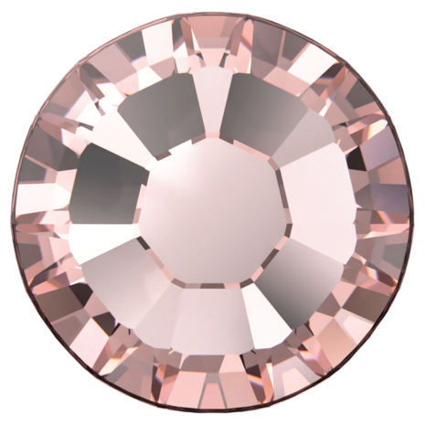 Vintage Rose (319) SS8 - Swarovski Xilion Rose 2038 Hotfix Flatback per 144 stuks