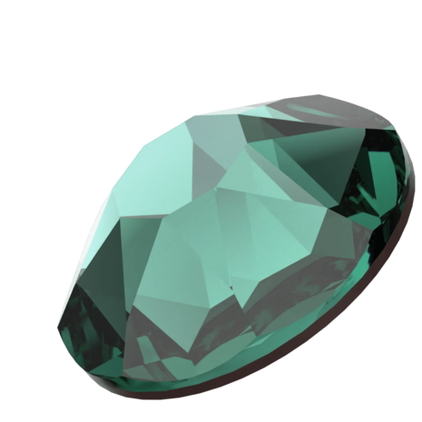 Emerald (205) SS40 - Swarovski Xirius Rose 2078 Hotfix Flatback per 36 stuks