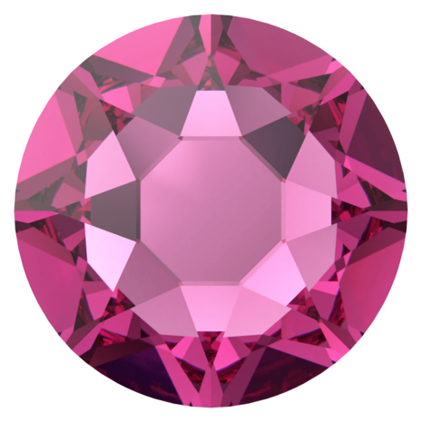 Fuchsia (502) SS34 - Swarovski Xirius Rose 2078 Hotfix Flatback per 36 stuks