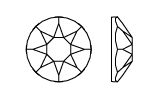 Graphite (253) SS16 - Swarovski Xirius Rose 2078 Hotfix Flatback per 144 stuks