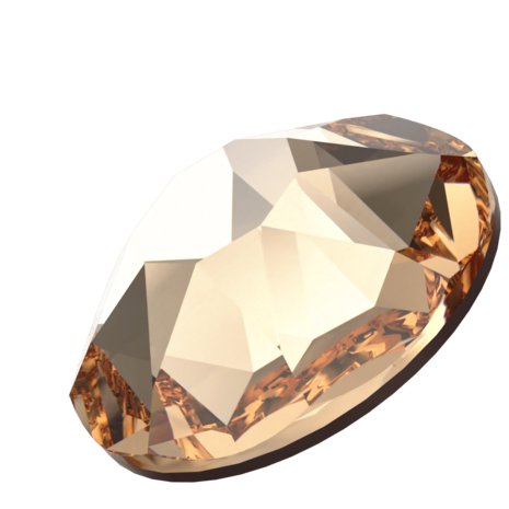 Light Colorado Topaz (246) SS40 - Swarovski Xirius Rose 2078 Hotfix Flatback per 36 stuks