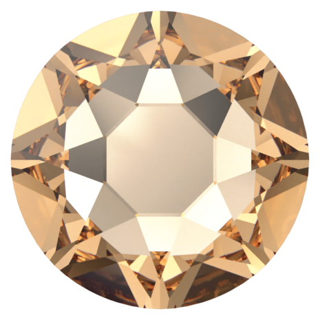 Light Colorado Topaz (246) SS40 - Swarovski Xirius Rose 2078 Hotfix Flatback per 36 stuks