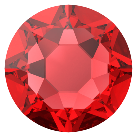 Light Siam (227) SS40 - Swarovski Xirius Rose 2078 Hotfix Flatback per 36 stuks