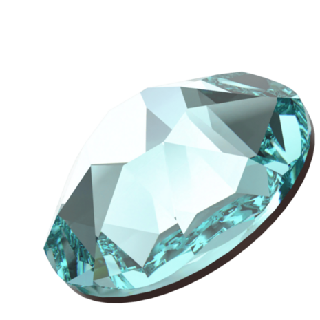 Light Turquoise (263) SS34 - Swarovski Xirius Rose 2078 Hotfix Flatback per 36 stuks