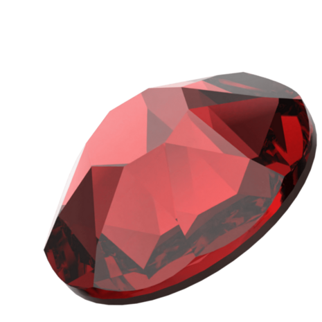 Siam (208) SS20 - Swarovski Xirius Rose 2078 Hotfix Flatback per 144 stuks