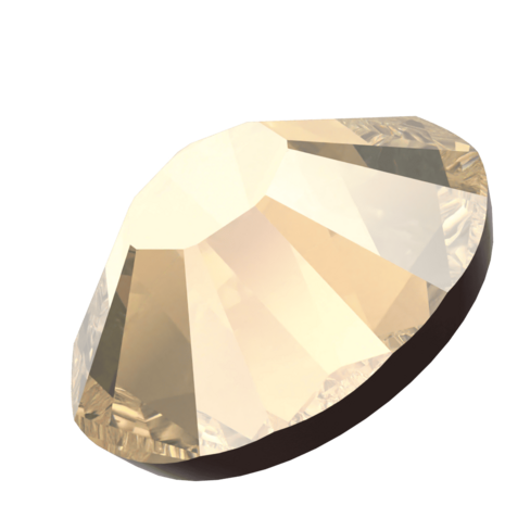 Crystal Golden Shadow (001 GSHA) SS8 - Swarovski Xilion Rose 2038 Hotfix Flatback per 144 stuks
