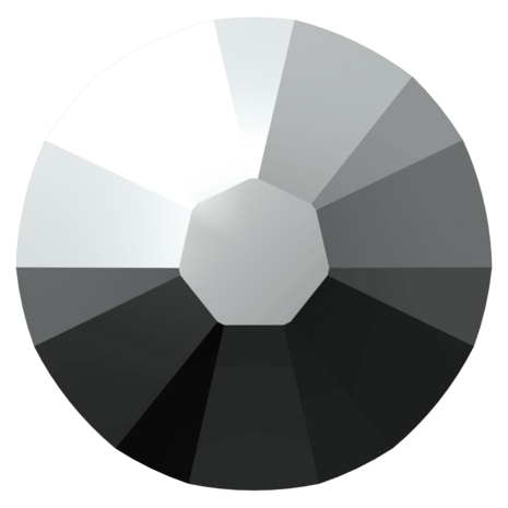 Crystal Light Chrome (001 LTCH) SS10 - Swarovski Xilion Rose 2038 Hotfix Flatback per 144 stuks
