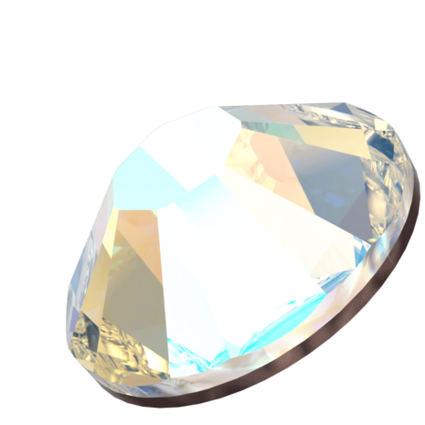 Crystal Shimmer (001 SHIM) SS8 - Swarovski Xilion Rose 2038 Hotfix Flatback per 144 stuks