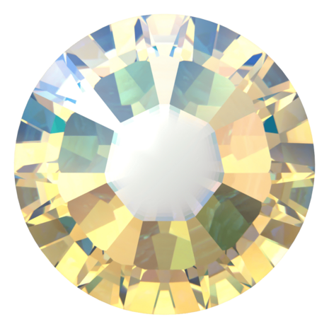 Crystal Shimmer (001 SHIM) SS8 - Swarovski Xilion Rose 2038 Hotfix Flatback per 144 stuks