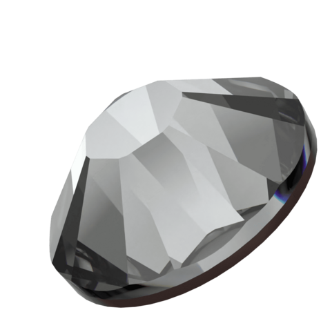 Crystal Silver Night (001 SINI) SS8 - Swarovski Xilion Rose 2038 Hotfix Flatback per 144 stuks