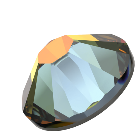 Crystal Volcano (001 VOL) SS8 - Swarovski Xilion Rose 2038 Hotfix Flatback per 144 stuks