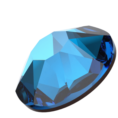 Crystal Bermuda Blue (001 BBL) SS20 - Swarovski Xirius Rose 2078 Hotfix Flatback per 144 stuks