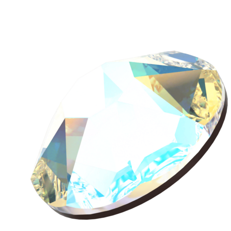 Crystal Shimmer (001 SHIM) SS34 - Swarovski Xirius Rose 2078 Hotfix Flatback per 36 stuks