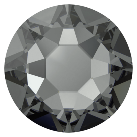 Crystal Silver Night (001 SINI) SS12 - Swarovski Xirius Rose 2078 Hotfix Flatback per 144 stuks