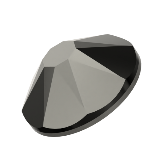 Jet Hematite (280 HEM) SS16 - Swarovski Xirius Rose 2078 Hotfix Flatback per 144 stuks