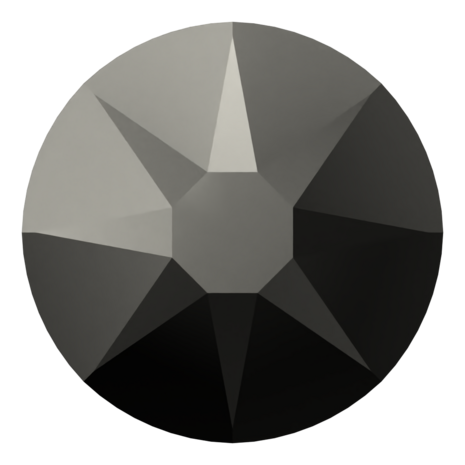 Jet Hematite (280 HEM) SS40 - Swarovski Xirius Rose 2078 Hotfix Flatback per 36 stuks