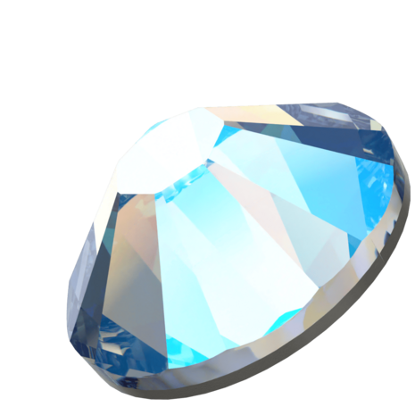 Light Sapphire Shimmer (211) SS10 - Swarovski Xilion Rose 2118 Hotfix Flatback per 144 stuks