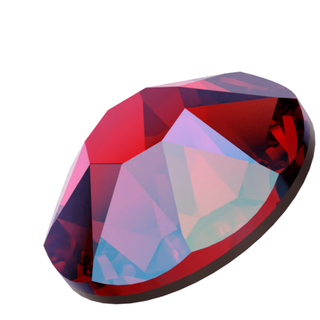 Light Siam Shimmer (227) SS34 - Swarovski Xirius Rose 2078 Hotfix Flatback per 36 stuks