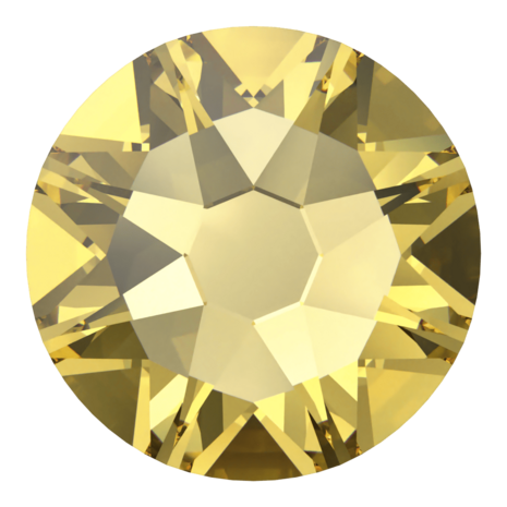 ReCreated&trade; Dark Jonquil (1407) SS34 - Swarovski Xirius Rose 2078 Hotfix Flatback per 36 stuks