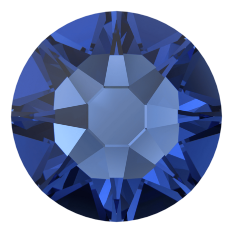ReCreated&trade; Dark Sapphire (1404) SS20 - Swarovski Xirius Rose 2078 Hotfix Flatback per 144 stuks