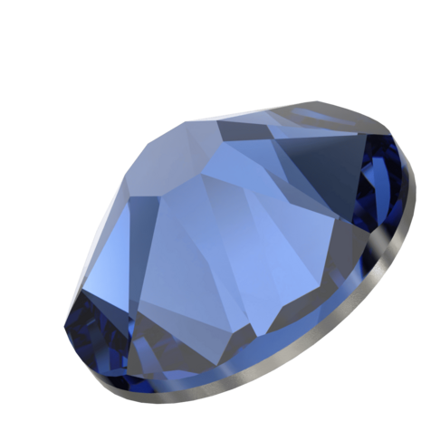 ReCreated&trade; Dark Sapphire (1404) SS30 - Swarovski Xirius Rose 2078 Hotfix Flatback per 36 stuks